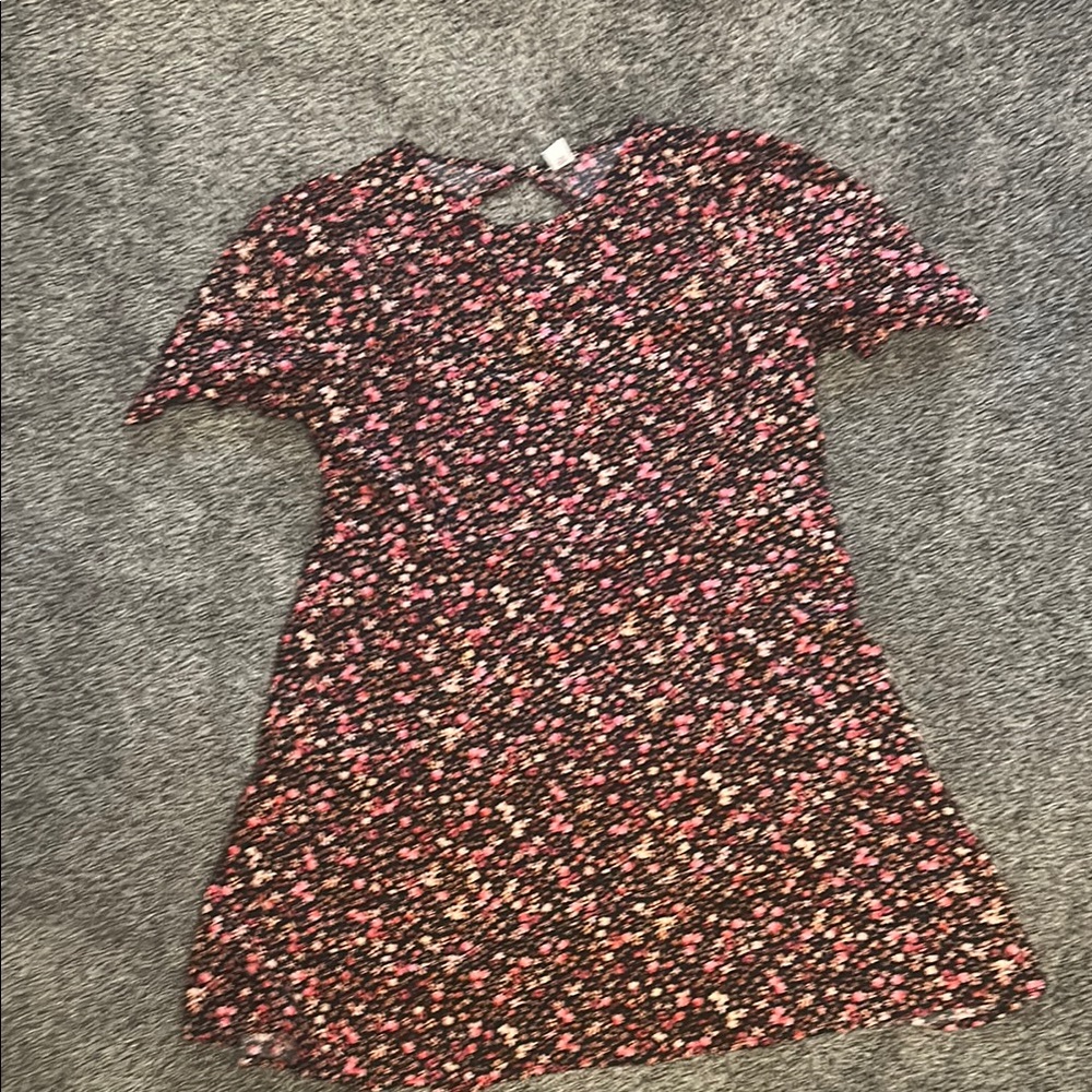 Old Navy Floral Backless Dress - Black and Pink